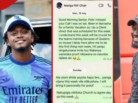 Bahati Blames McDonald Mariga for Stalling KSh 1m Pledge to Harambee Stars, Leaks WhatsApp Chats