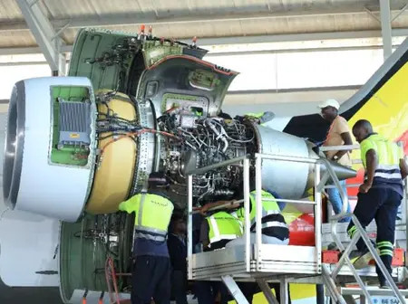 Uganda Airlines carries out first in-house engine change after six years