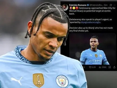 ‘I Trusted You’- Fans Slam Fabrizio Romano After Deleted Manuel Akanji Galatasaray Transfer Tweet
