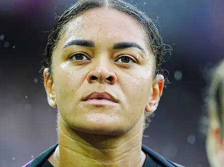 Man arrested over racist abuse sent to Jess Carter