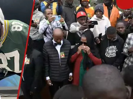 MC Fullstop: Emotional Moment as Reggae Hypeman’s Son Helps Lower His Body Into Grave