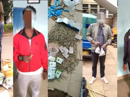 Kakamega Police Arrest Five Suspects With Bhang and Stolen Items