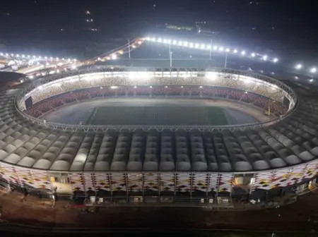 PHOTOS: Hoima Stadium construction reaches advanced stage; project set for handover ahead of initial deadline