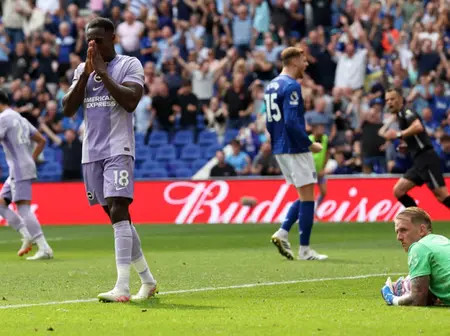 Everton beat Brighton in new stadium opener