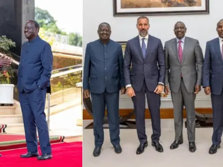 Raila Meets Ruto at State House After Brief Trip Abroad [PHOTOS]