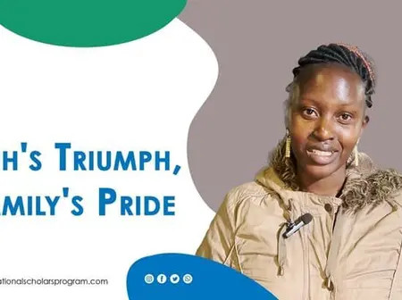 Family Pride as Joseph Njakwe Leaves to Study in USA