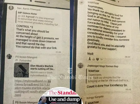 Leaked WhatsApp Chats Stir Political Storm After The Standard Exposé