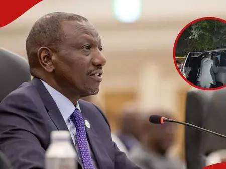 Video: Presidential Security Officer Slips, Falls Off Speeding Car in Nairobi