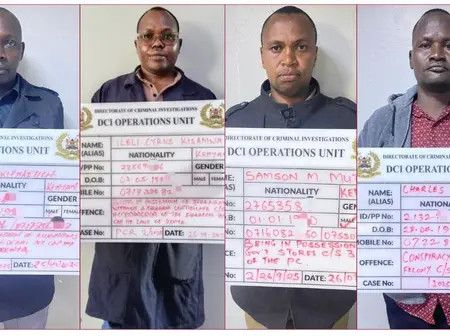 DCI detectives arrest four police officers involved in illegal firearms trade