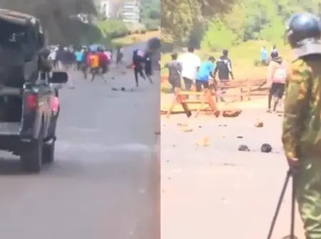 Chaos As Meru University Students Clash with Police