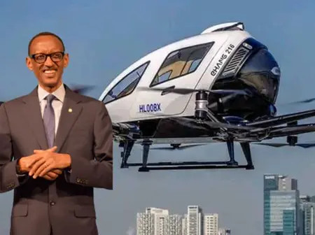 Chinese Flying Taxi Takes to the Skies in Rwanda