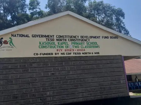 8 Primary Schools In Teso North Benefit From Two Classrooms Worth Sh2.1 Each