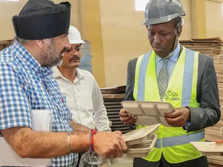 CS Kinyanjui leads a team to Kibos Sugar for fact-finding mission with calls for upscaling cane growing