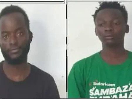 DCI Officers Arrest Two Fake Safaricom Agents Trying to Defraud Businessman in Watamu