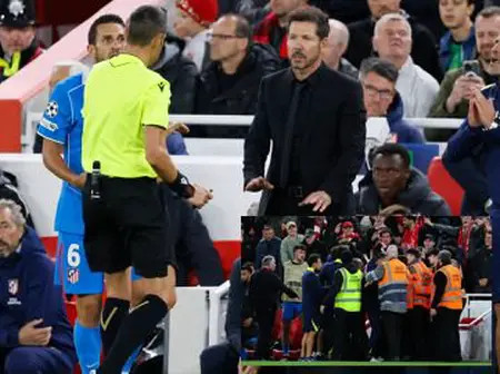 Diego Simeone Defends Obscene Gesture Towards Liverpool Fans After Champions League Heartbreak