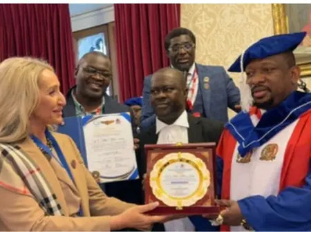 Mike Sonko receives honorary doctorate, international awards in London