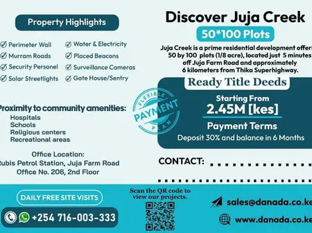 Danada Developers Launches First Project – Juja Creek