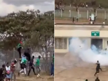 Teargas As Police Clash With Gor Mahia Fans At Kasarani Stadium