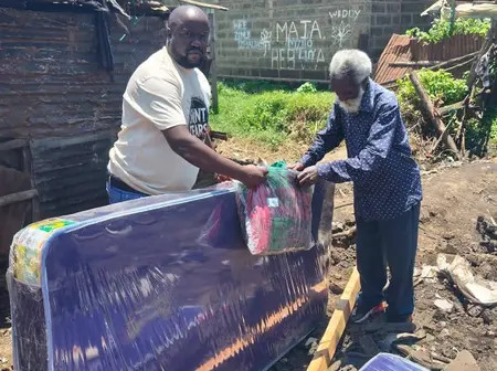 MCA Fadhili, County Government pays visit with donation to Bondeni fire victims