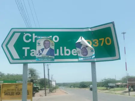 KeNHA Warns Against Defacing Road Signs with Campaign Posters
