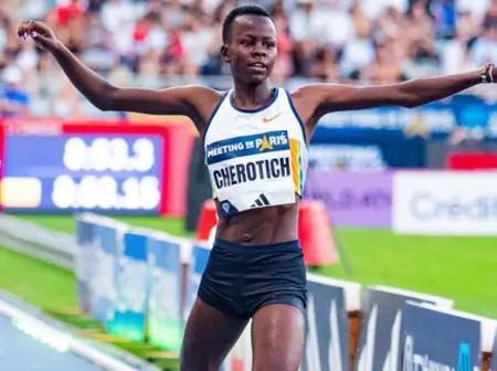 21-Year-Old Faith Cherotich Wins 3000m Steeplechase in Tokyo
