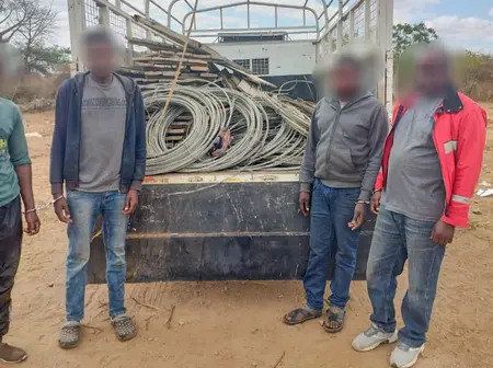 Lorry Loaded With KPLC Cables Impounded as 4 Suspects are Arrested