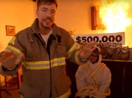MrBeast defends Ksh66M fire stunt video after backlash, citing safety protocols