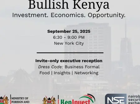 The Kenyan Wall Street to Host Inaugural ‘Bullish Kenya’ Event on the Sidelines of the UN General Assembly in New York City