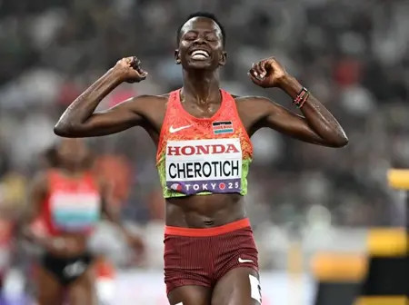 Kenya’s Faith Cherotich Wins Women’s 3000m Steeplechase After Duel With Winfred Yavi
