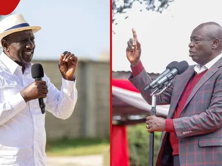 William Ruto Fires Back at Gachagua after Vowing to Stop Affordable Housing: “Tapeli”