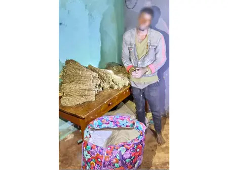 26-year-old man in trouble after he was arrsted with bhang worth KSh300,000