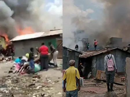 11-Year-Old Dies as Fire Razes Down Houses in Kamukunji