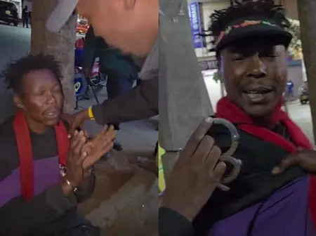 Mosiria Leads Night Patrol in Nairobi, Finds Street Boy With Police Cuffs