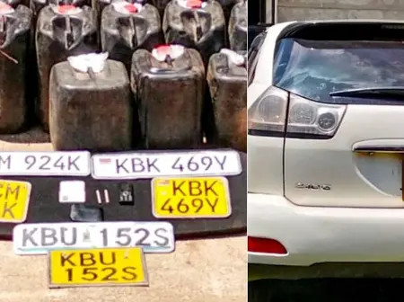 Suspect on the Run as Police Recover 3 Extra Number Plates on Intercepted Vehicle
