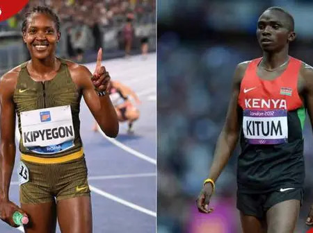 Meet Faith Kipyegon’s husband, Timothy Kitum, and their child