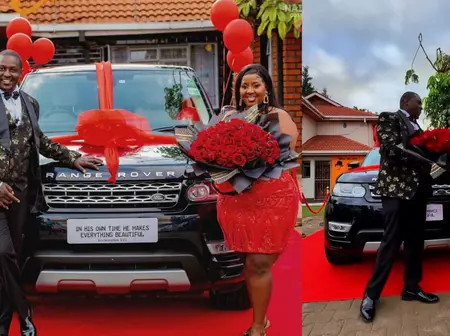 Terence Creative Gifts Wife a Range Rover Sport, Months After Critics Trolled Him For Gifting Her A Toyota Vitz