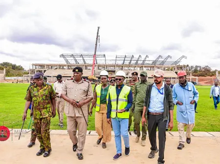 PS Omollo inspects Ithookwe Stadium ahead of Mashujaa Day celebrations