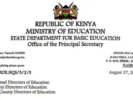 Ministry latest circular addressed to all schools