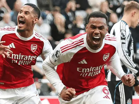 Arsenal Stuns Newcastle 2-1 with 96th-Minute Winner; Closes to Two Points Behind Liverpool