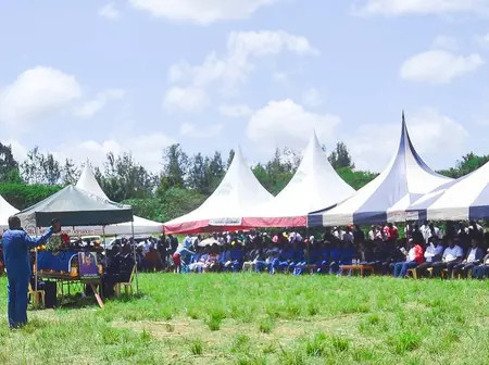 Officer Towett of Bondeni Police station laid to rest at his home in Rongai