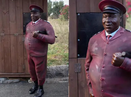 Kenyan artists unveil sculpture of the late celebrated actor Papa Shirandula