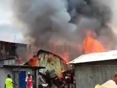 Fire guts several houses at Kanuku informal settlement in Kamukunji’s California Ward