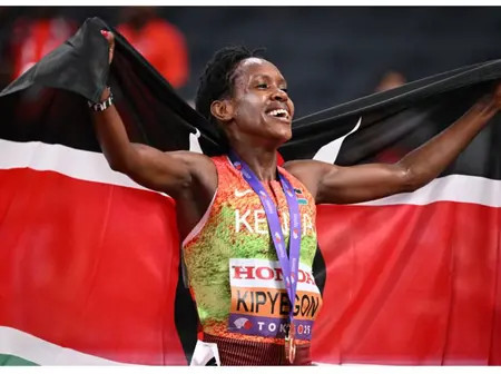 Faith Kipyegon wins 1,500m gold for Kenya in Tokyo
