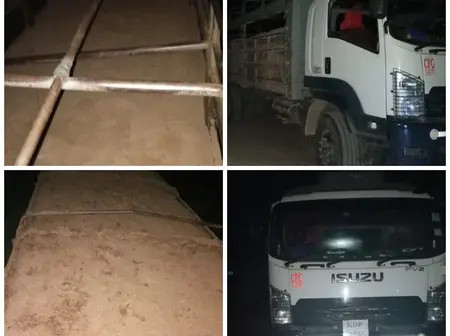 KeNHA officials impound overloaded sand trucks in Kajiado