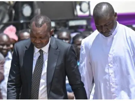 Oscar Sudi apologises after lashing out at priest during aunt’s burial