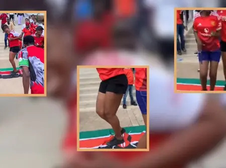 Uproar Over Women Filmed Stepping On Kenyan Flag After Loss To Gambia