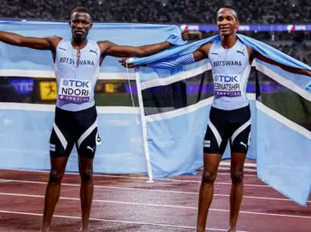 History for Botswana as Busang Collen Kebinatshipi and Bayapo Ndori Claim Gold and Bronze in 400m in Tokyo