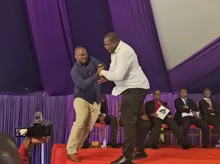 Kisii funeral turn chaotic as MPs Kibagendi, Nyakundi exchange blows