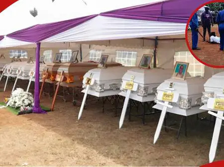 Murang’a: Tears, Wails as Family Receives Bodies of 14 Family Members Who Perished in Accident