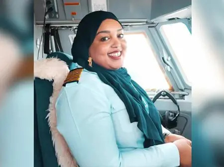 Somalia’s first female captain in 35 years, Yasmin Abdi Farah, takes to the skies